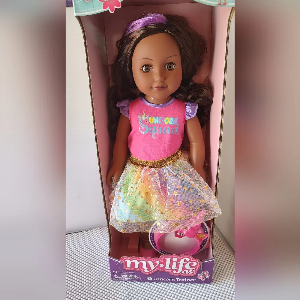 My Life As Unicorn Trainer 18" posable doll NWT